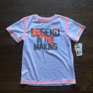 Puma Boys Size 6 Athletic Shirt